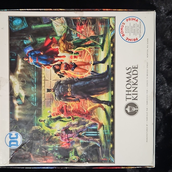 CEACO Thomas Kinkade DC Comics The Justice League 1,000 Piece Puzzle - Picture 2 of 7